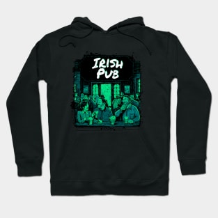 Irish Pub Green Hoodie